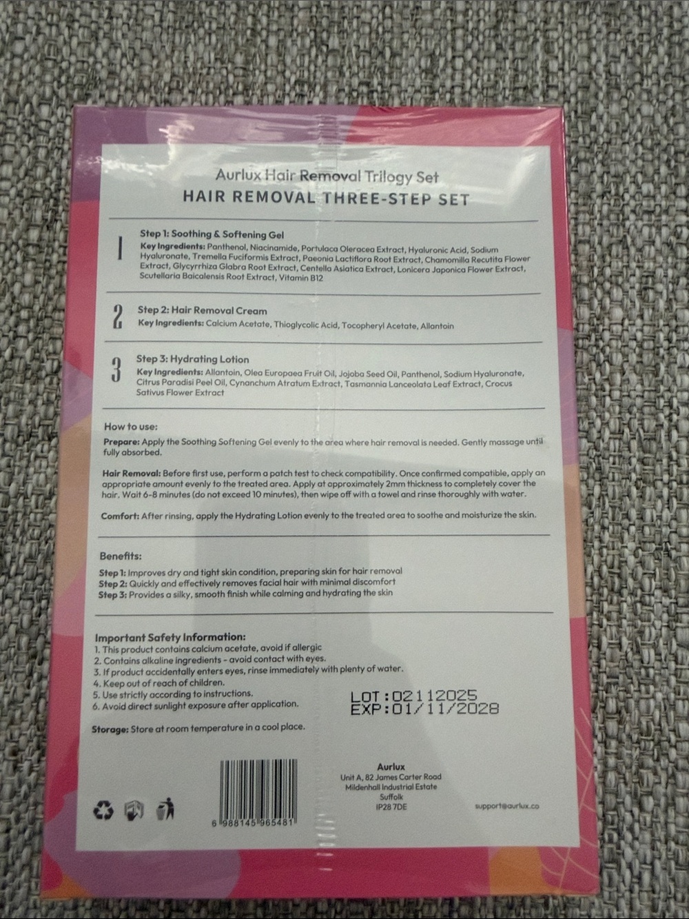 Aurlux Hair Removal Three-Step Set (3 Units) - Picture 3 of 5